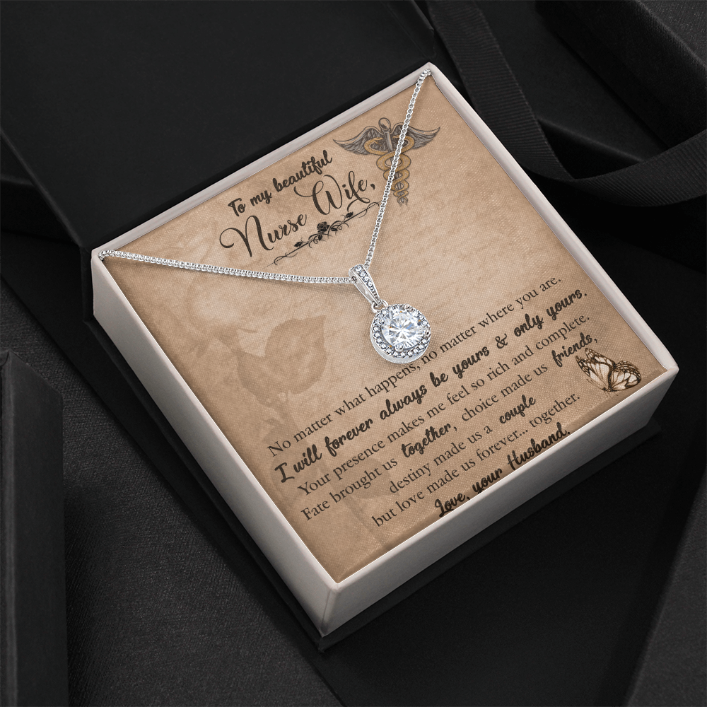 To My Beautiful Nurse Wife, Eternal Hope Necklace From Husband, Nurse Wife Jewelry, Gift For Nurse Wife, Nurse Wife Birthday Gift