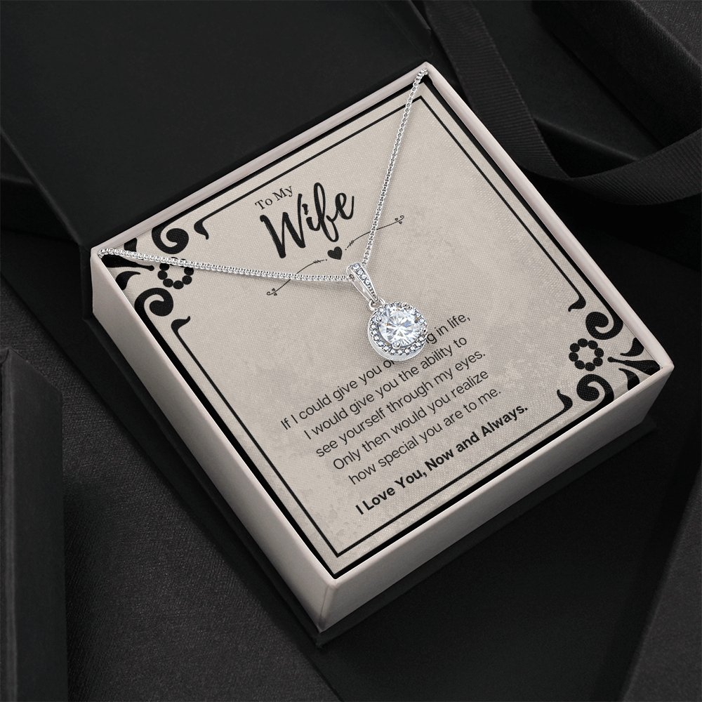 Husband To Wife Birthday Gift Message Card Jewelry Eternal Hope Necklace, Heartwarming Mothers Day Present From Husband, Wife Anniversary Valentines Day Gift For Her by Best Gifts 305
