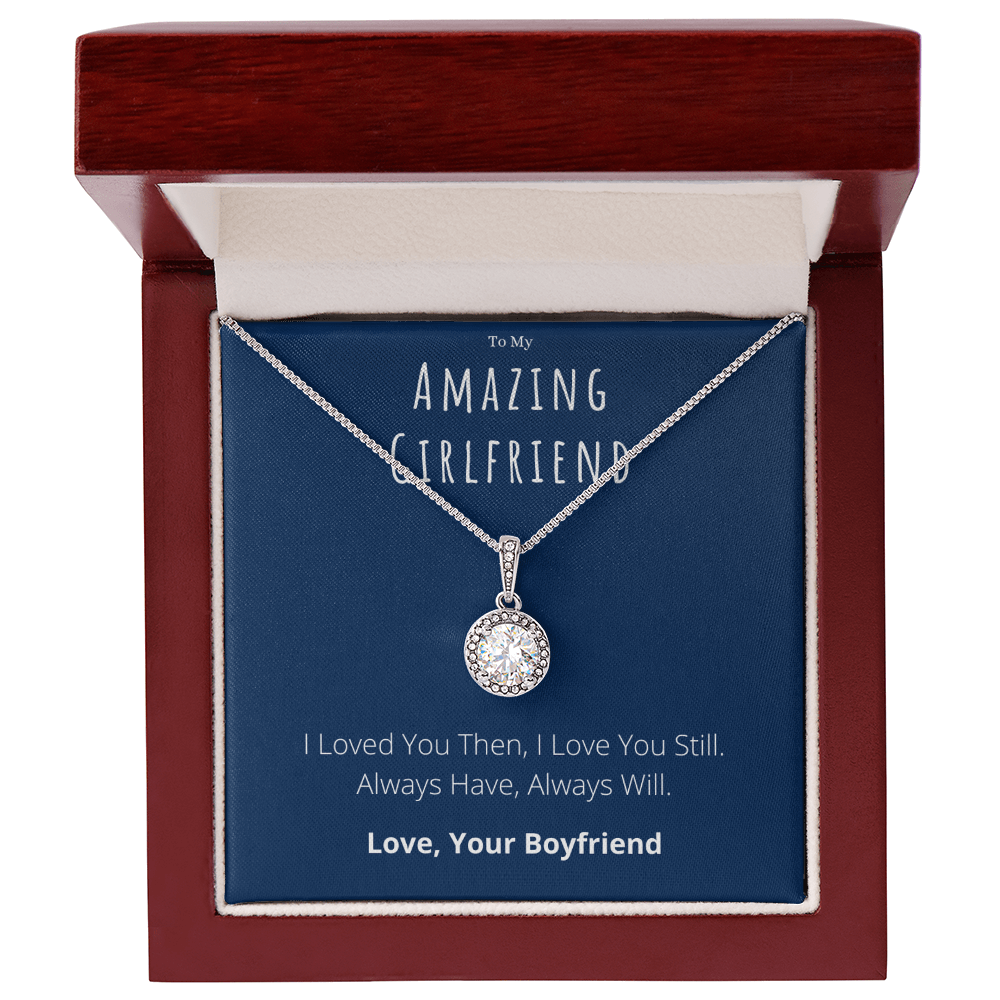 To My Amazing Girlfriend Eternal Hope Necklace Anniversary Message Card Jewelry Gift From Boyfriend, Heartwarming Girlfriend Valentines Day Present by Best Gifts 305