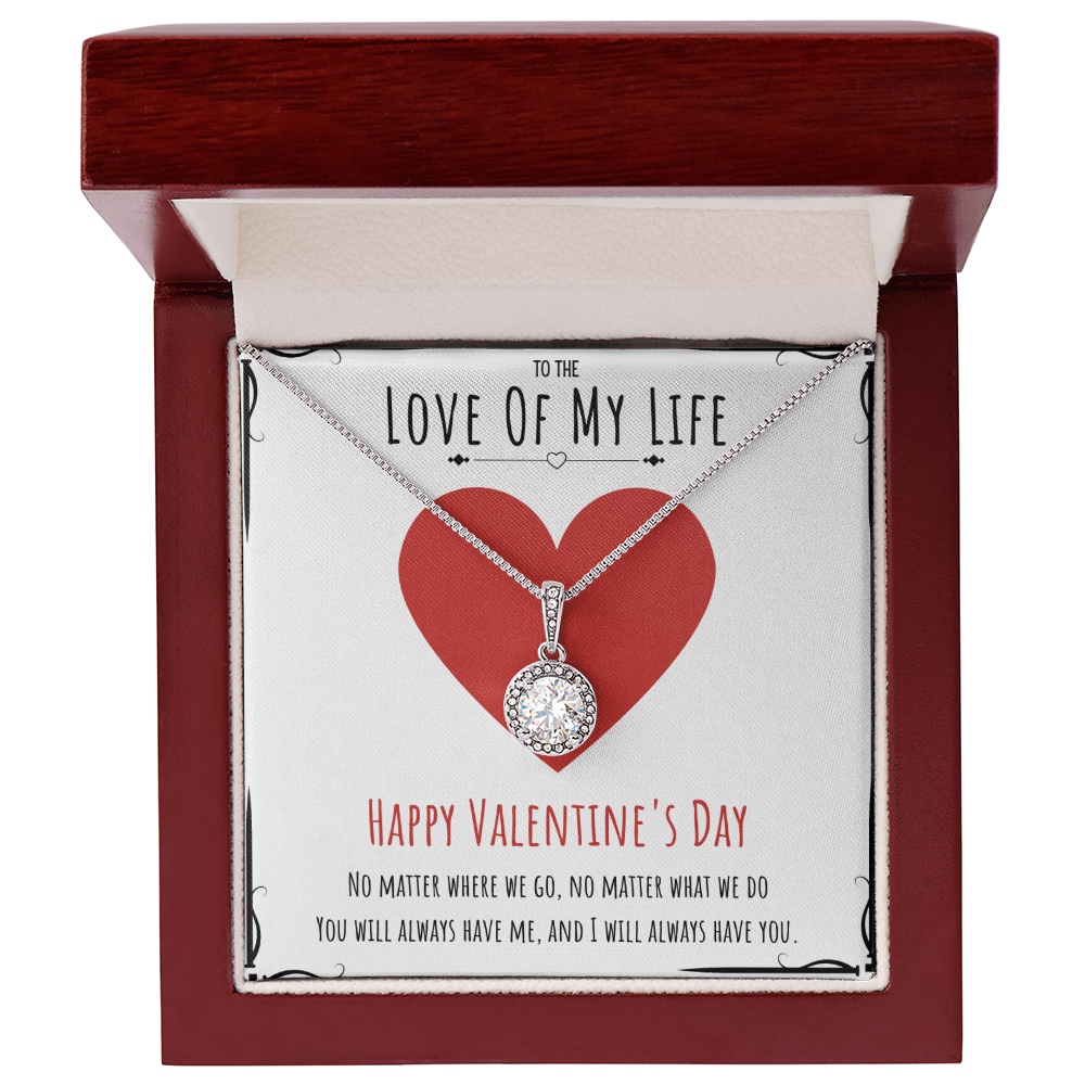 To The Love Of My Life Valentine's Day Eternal Hope Necklace Message Card For Her, Valentine's Day Necklace Gift From Him, V-Day Present by Best Gifts 305