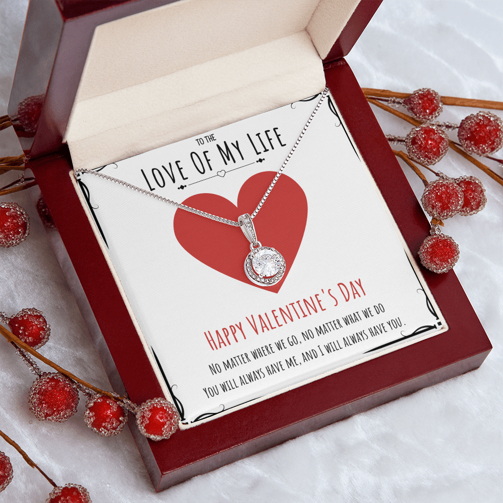 To The Love Of My Life Valentine's Day Eternal Hope Necklace Message Card For Her, Valentine's Day Necklace Gift From Him, V-Day Present by Best Gifts 305