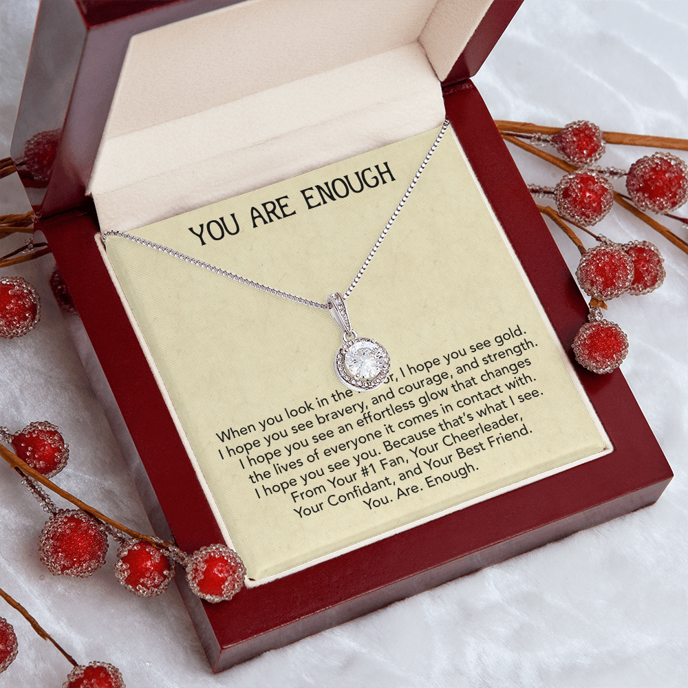 You Are Enough Best Friend, Eternal Hope Necklace From Your Best Friend, Inspirational Gift For My Best Friend, To My Best Friend by Best Gifts 305