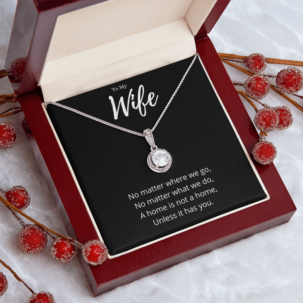 Heartwarming Wife Eternal Hope Necklace Anniversary Gift From Husband, Unique Jewelry Message Card Birthday Present For Her by Best Gifts 305