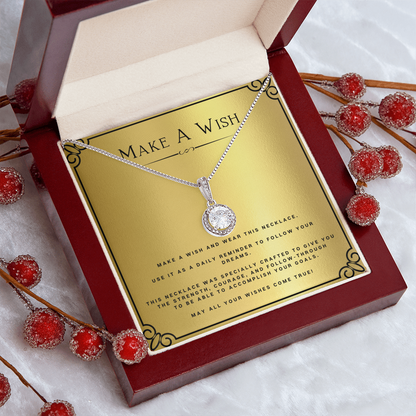 Wish Eternal Hope Necklace Birthday Gift Motivational Gift With Message Card Inspirational Christmas Present by Best Gifts 305