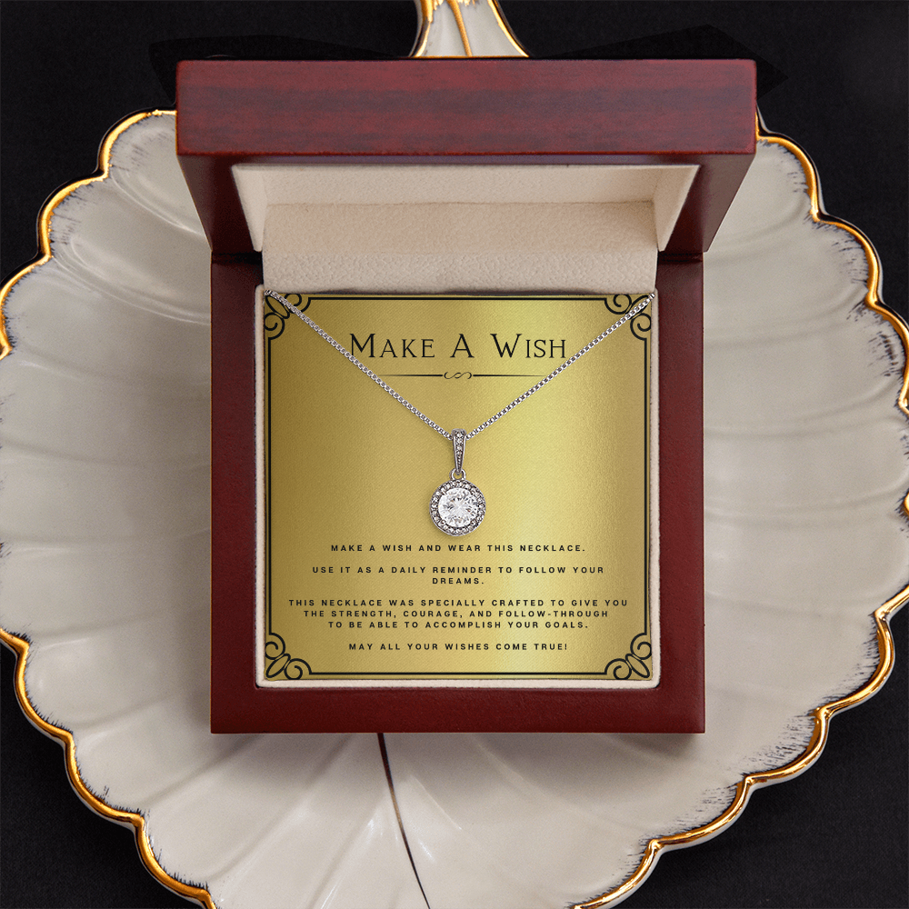 Wish Eternal Hope Necklace Birthday Gift Motivational Gift With Message Card Inspirational Christmas Present by Best Gifts 305