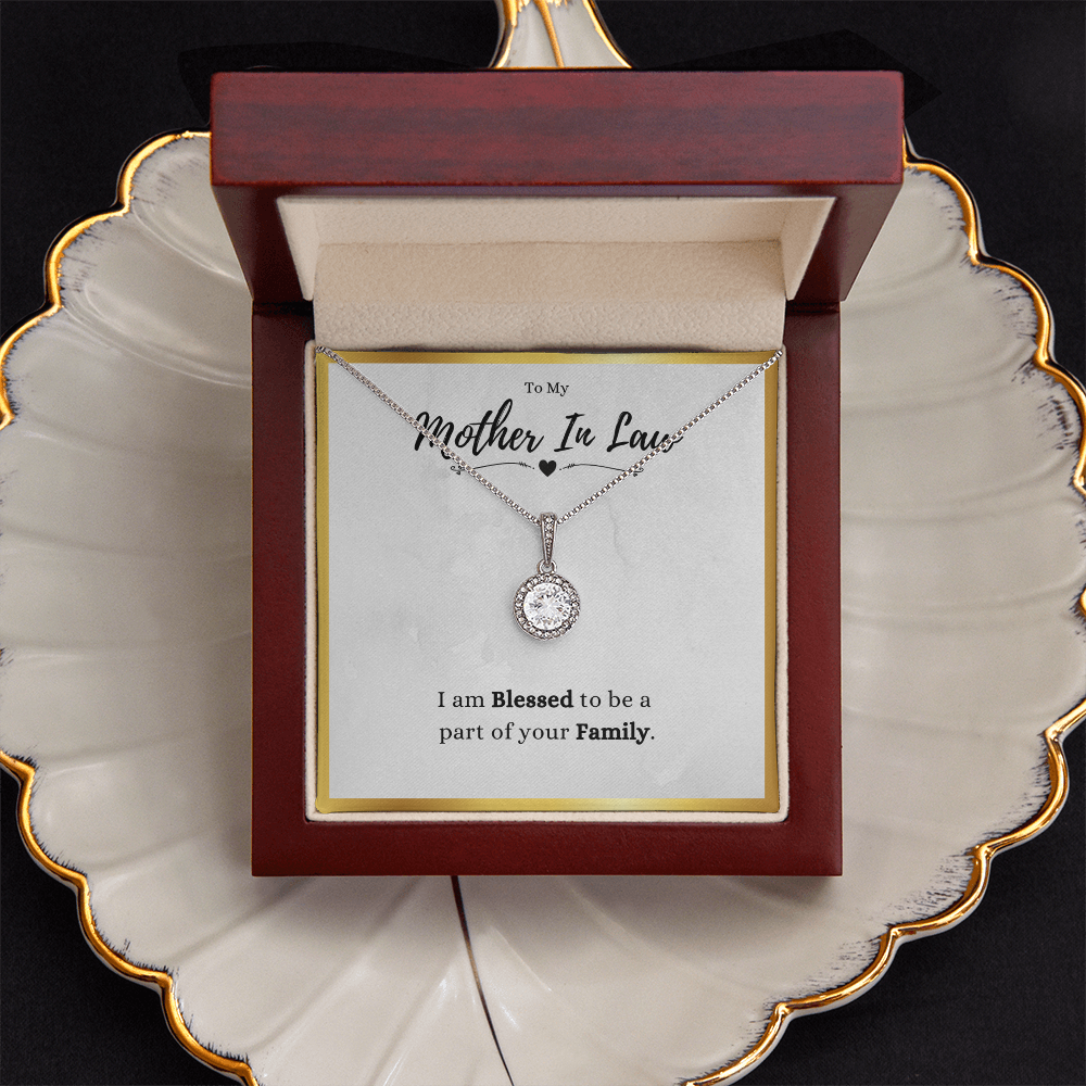 Mother In Law Gift, Blessed, Eternal Hope Necklace With Message Card, Mother In Law Wedding Gift From Bride by Best Gifts 305