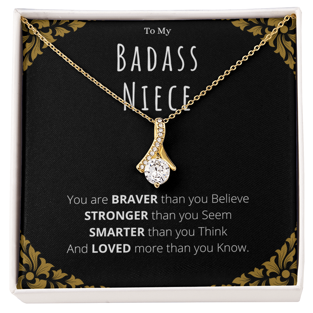 Badass Niece Gifts From Uncle Alluring Beauty Necklace Christmas Present Birthday Jewelry Gift For Niece by Best Gifts 305