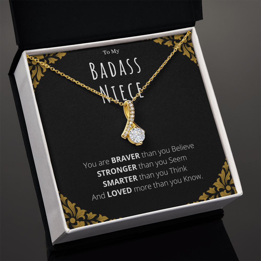 Badass Niece Gifts From Uncle Alluring Beauty Necklace Christmas Present Birthday Jewelry Gift For Niece by Best Gifts 305
