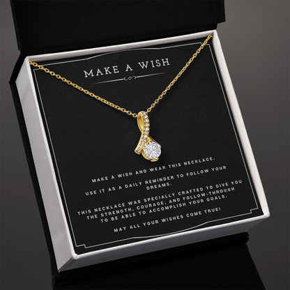 Wish Alluring Beauty Necklace Birthday Gift For Best Friend Motivational Gift With Message Card Inspirational Christmas Present by Best Gifts 305