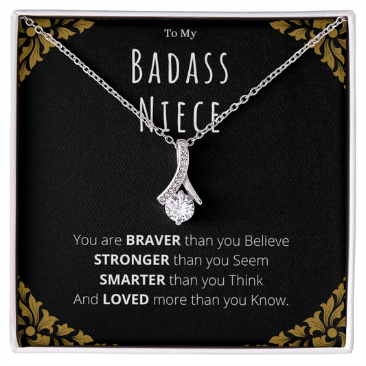 Badass Niece Gifts From Uncle Alluring Beauty Necklace Christmas Present Birthday Jewelry Gift For Niece by Best Gifts 305
