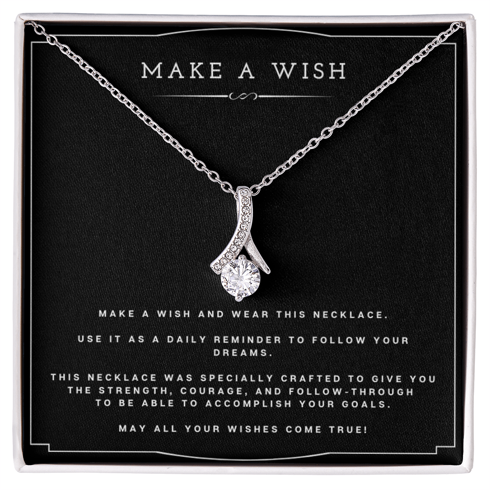 Wish Alluring Beauty Necklace Birthday Gift For Best Friend Motivational Gift With Message Card Inspirational Christmas Present by Best Gifts 305