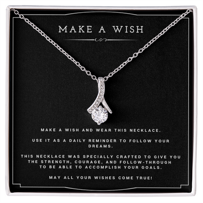 Wish Alluring Beauty Necklace Birthday Gift For Best Friend Motivational Gift With Message Card Inspirational Christmas Present by Best Gifts 305