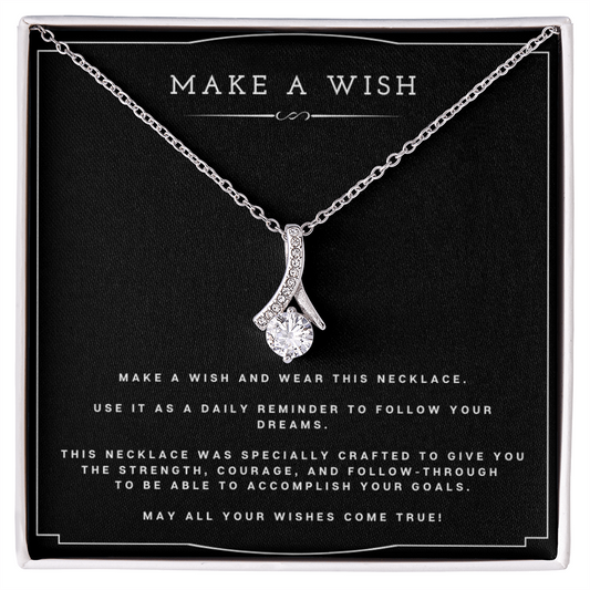 Wish Alluring Beauty Necklace Birthday Gift For Best Friend Motivational Gift With Message Card Inspirational Christmas Present by Best Gifts 305