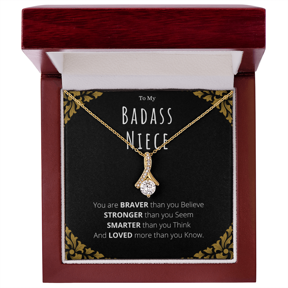Badass Niece Gifts From Uncle Alluring Beauty Necklace Christmas Present Birthday Jewelry Gift For Niece by Best Gifts 305