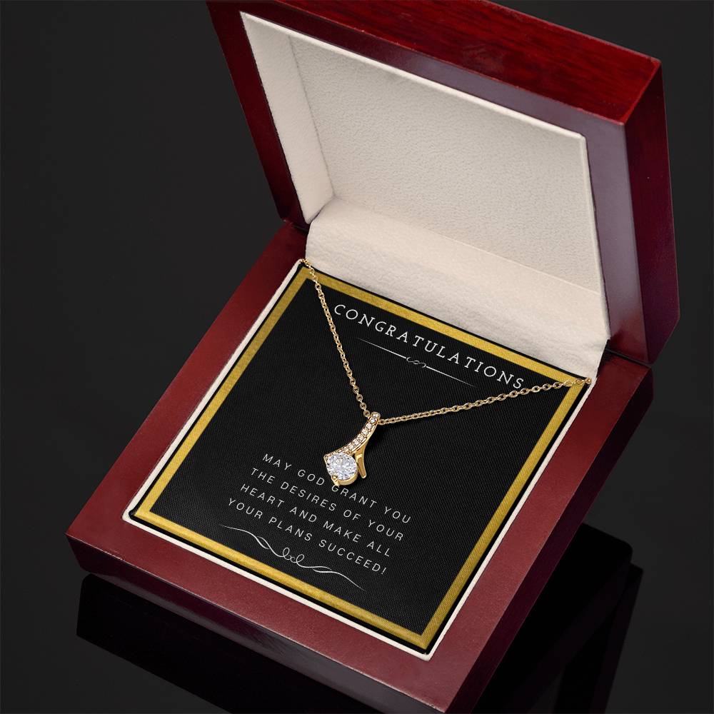 Christian Jewelry, For Women, Graduation Gift For High School Graduate - Alluring Beauty Necklace with Message Card by Best Gifts 305