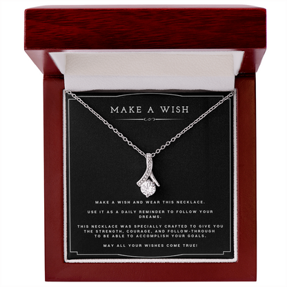 Wish Alluring Beauty Necklace Birthday Gift For Best Friend Motivational Gift With Message Card Inspirational Christmas Present by Best Gifts 305