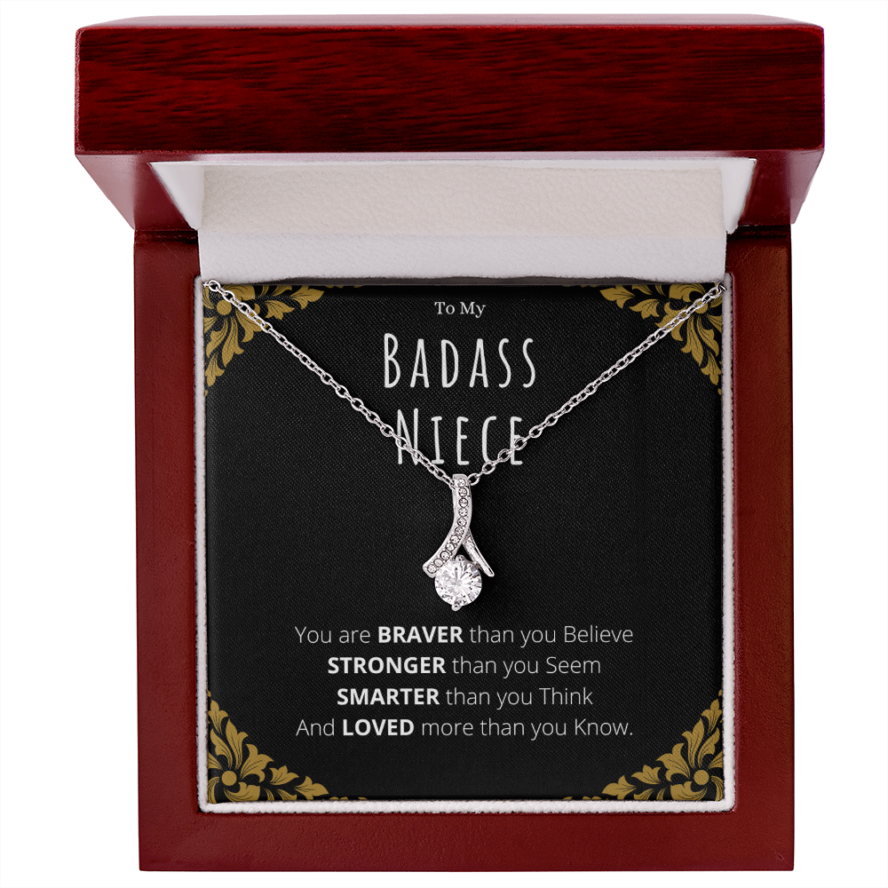 Badass Niece Gifts From Uncle Alluring Beauty Necklace Christmas Present Birthday Jewelry Gift For Niece by Best Gifts 305