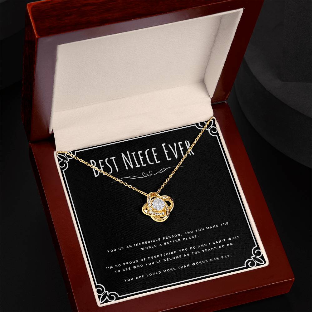 Best Niece Ever Gift From Aunt Love Knot Necklace Jewelry Birthday Present Christmas Gifts For Niece by Best Gifts 305
