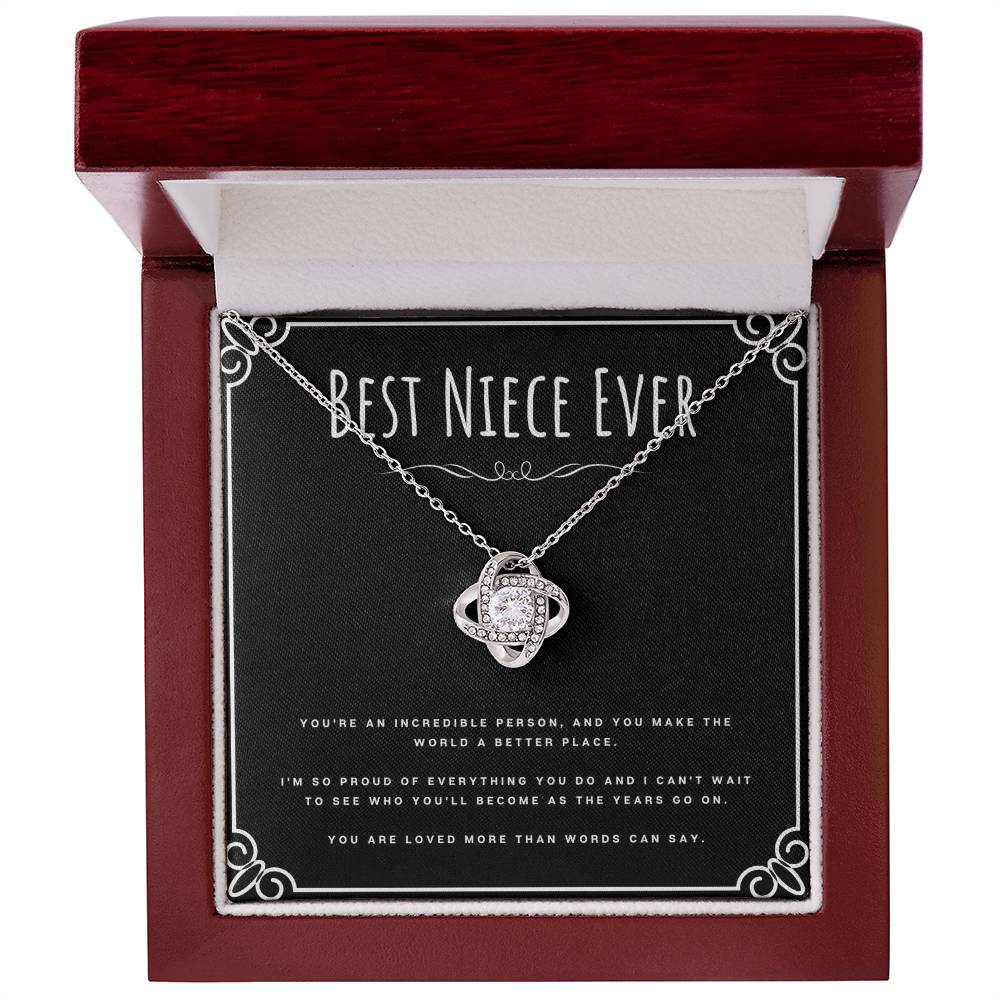 Best Niece Ever Gift From Aunt Love Knot Necklace Jewelry Birthday Present Christmas Gifts For Niece by Best Gifts 305