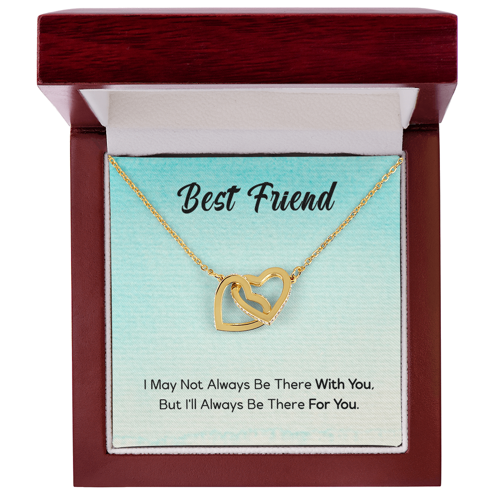 Best Friend Jewelry Gift, Interlocking Hearts Necklace For My Best Friend, I'll Always Be There For You My Best Friend, To My Best Friend by Best Gifts 305
