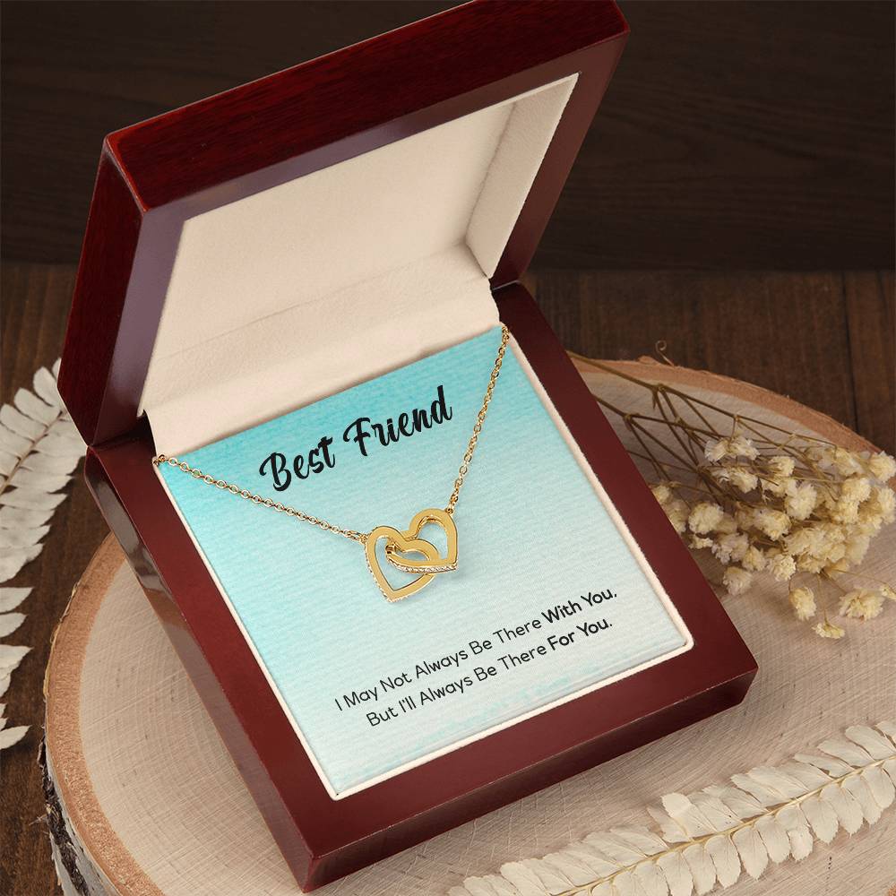 Best Friend Jewelry Gift, Interlocking Hearts Necklace For My Best Friend, I'll Always Be There For You My Best Friend, To My Best Friend by Best Gifts 305