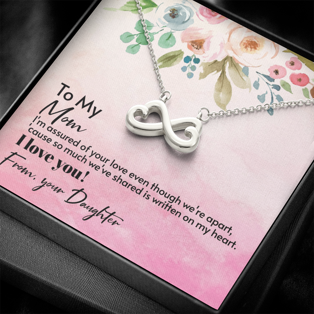 Endless Love Necklace To My Mom, I Love You Mom, Appreciation Gift To Mom From Daughter, Mom Birthday Gifts, Jewelry Gift For Mom