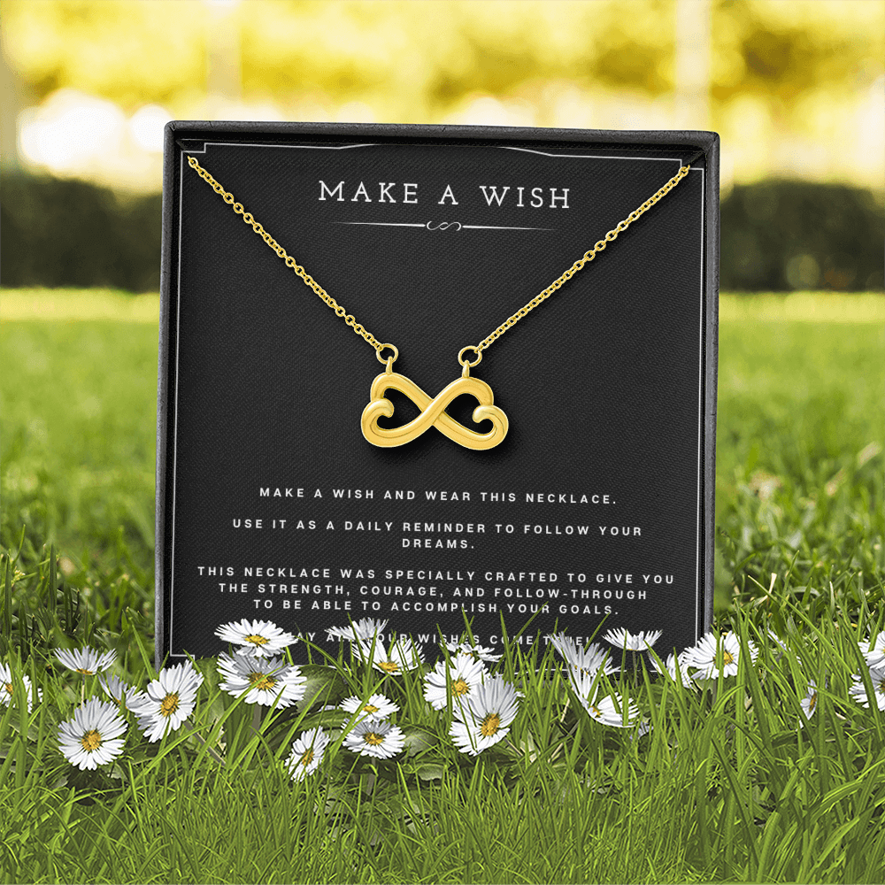 Wish Endless Love Necklace Birthday Gift Motivational Gift With Message Card Inspirational Christmas Present by Best Gifts 305