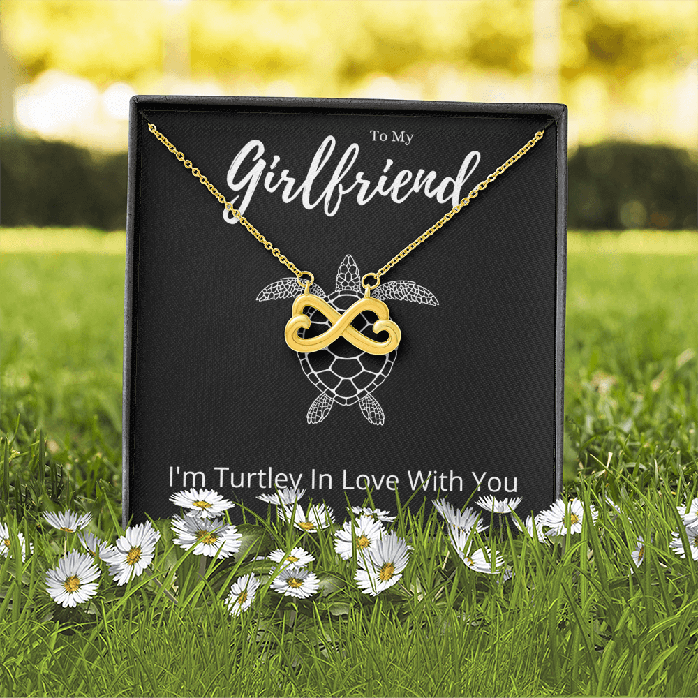 Funny Girlfriend Endless Love Necklace Anniversary Gift From Boyfriend, Animal Pun Message Card Jewelry Birthday Present From Him, Gag Gifts For Girlfriend Valentines Day by Best Gifts 305