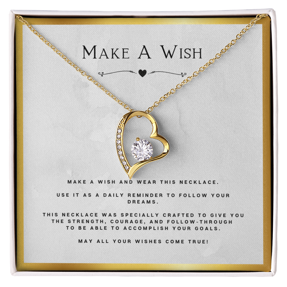Wish Forever Love Necklace Birthday Gift Motivational Gift With Message Card Inspirational Christmas Present by Best Gifts 305