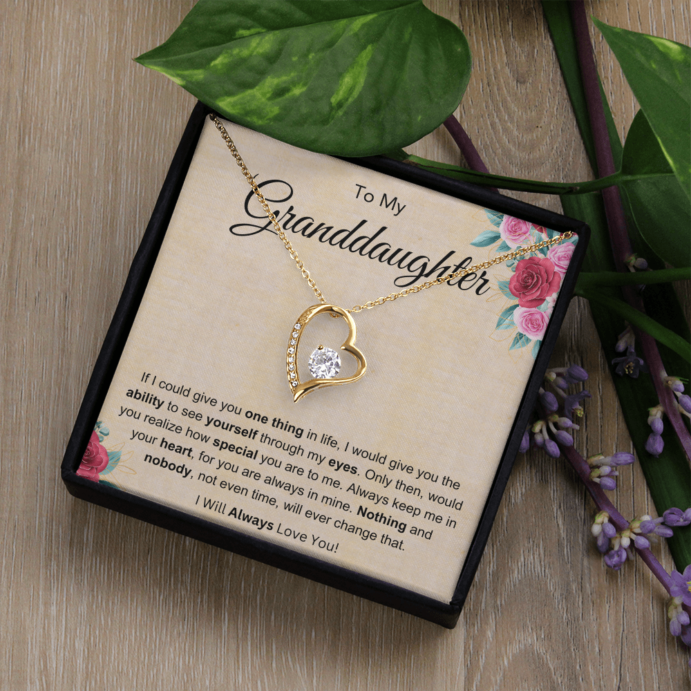 To My Granddaughter Forever Love Necklace From Grandmother, Gifts for Granddaughter, Granddaughter Birthday Gifts by Best Gifts 305