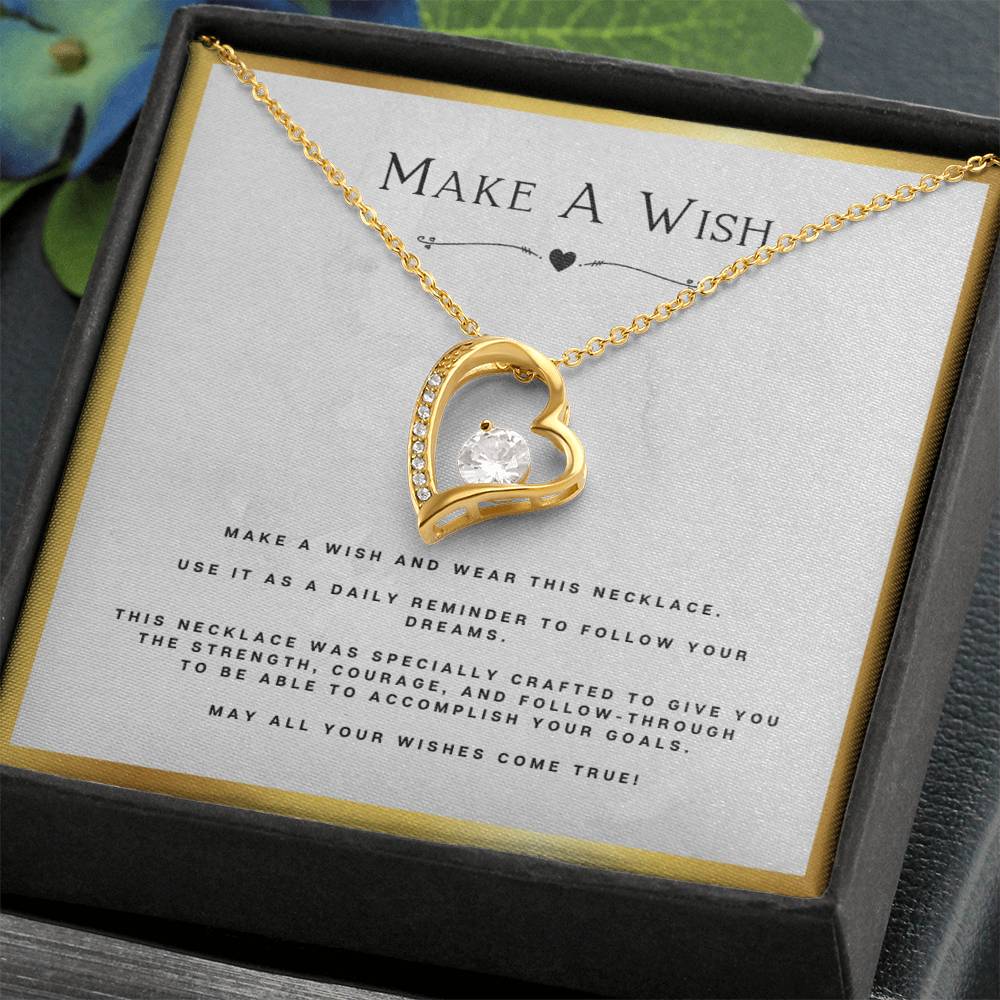 Wish Forever Love Necklace Birthday Gift Motivational Gift With Message Card Inspirational Christmas Present by Best Gifts 305