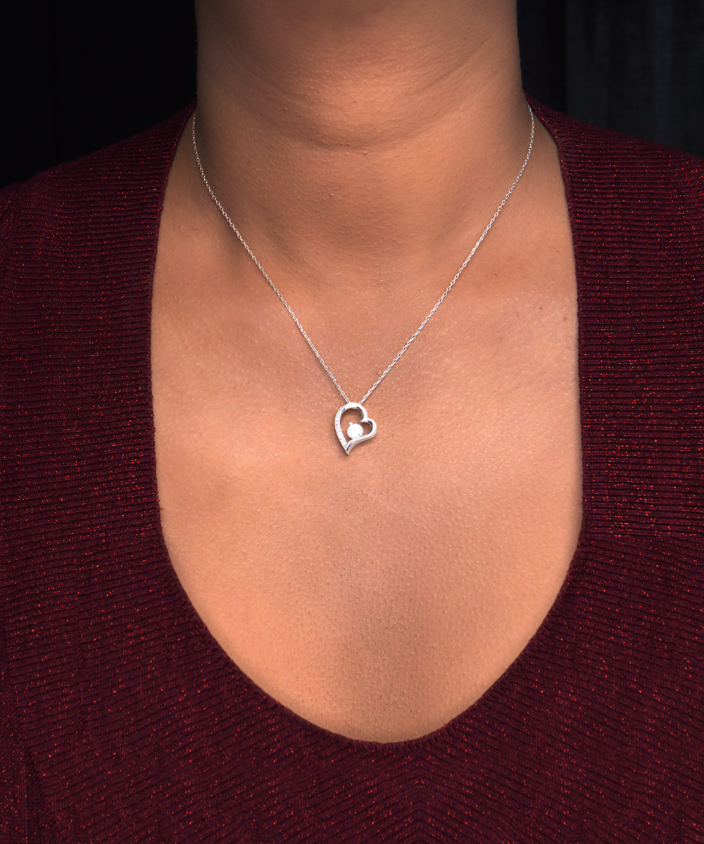 Solitaire Crystal Necklace For Pregnant Wife, Happy Mother's Day Gift for Wife, Birthday Gift For Wife Who Is Pregnant, Expecting Wife Gift for Pregnant Wife