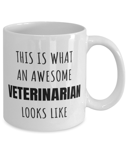 Funny Veterinarian Mug Gift For Veterinarian Birthday, This Is What An Awesome Veterinarian Looks Like