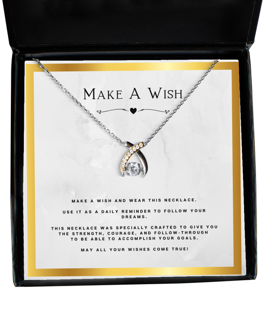 Wish Necklace Birthday Gift For Granddaughter Motivational Gift With Message Card Inspirational Christmas Present