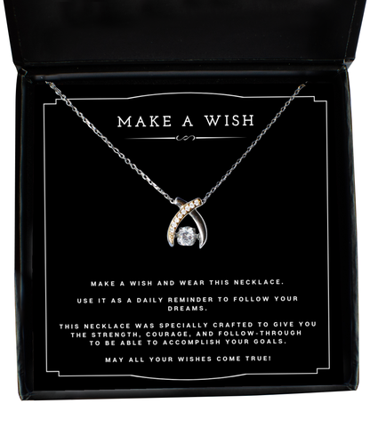 Wish Necklace Birthday Gift For Step Daughter Motivational Gift With Message Card Inspirational Christmas Present