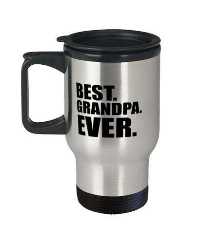 Best Grandpa Ever Travel Mug Funny Fathers Day Gift For Grandfather
