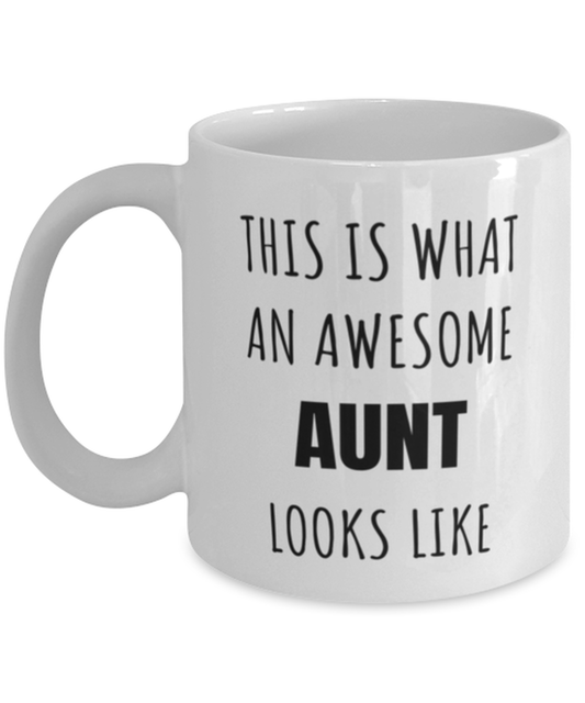 Funny Birthday Mug Gift for Aunt, Awesome Aunt Mug, Funny Christmas Mug Present From Niece