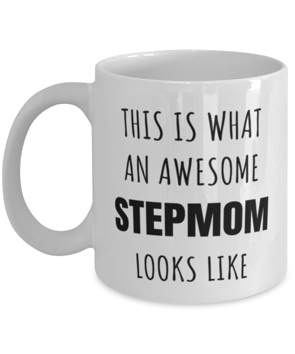 Funny Birthday Mug Gift for Step Mom, Awesome Stepmom Mug, Funny Christmas Mug Present From Step Daughter