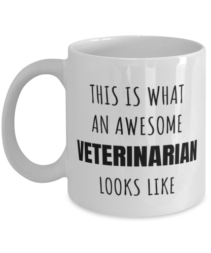 Funny Veterinarian Mug Gift For Veterinarian Birthday, This Is What An Awesome Veterinarian Looks Like