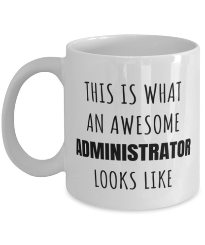 Funny Administrator Mug Gift For Administrator Birthday, This Is What An Awesome Administrator Looks Like