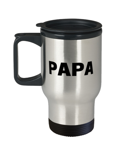 Papa Travel Mug, Papa Present From Daughter Son, Insulated Travel Mug Gift For Dad