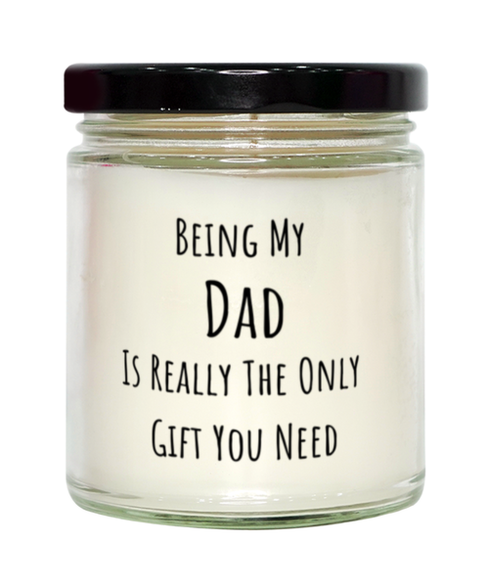 Funny Birthday Gift for Dad, Being My Dad Gift, Funny Christmas Candle Present From Daughter