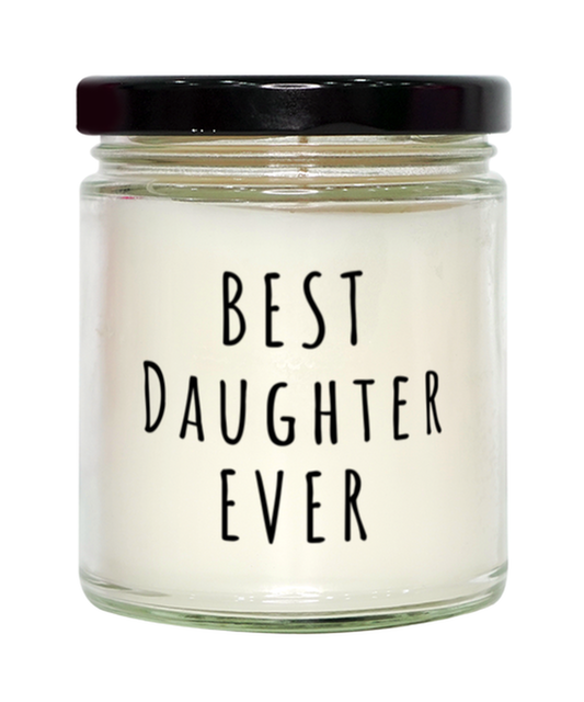 Best Daughter Ever Candle Gift for Daughter from Mother, Daughter Christmas Present, Funny Daughter Birthday Candle