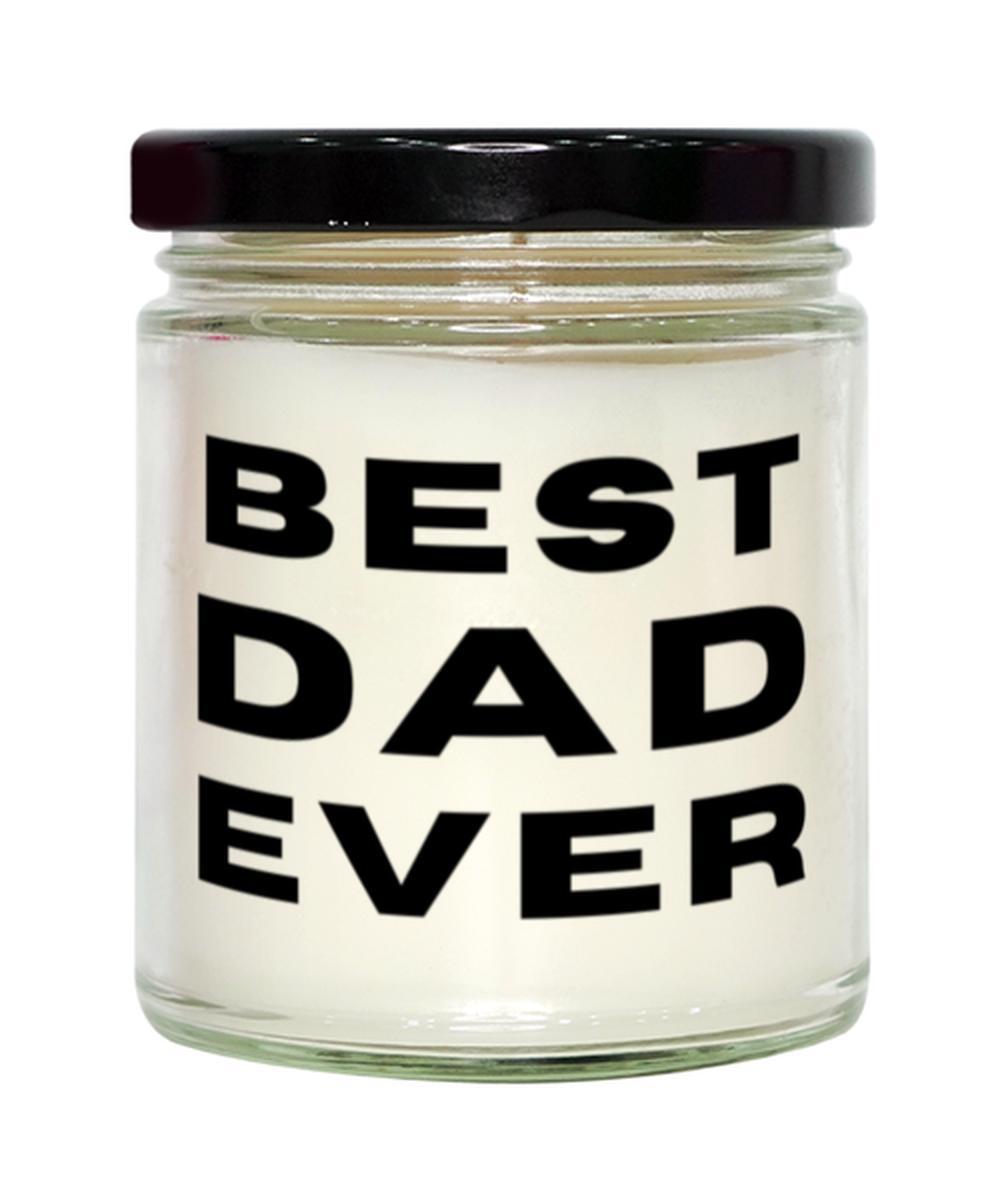 Best Dad Ever Candle Gift for Dad from Daughter, Dad Christmas Present, Funny Dad Birthday Candle, Fathers Day Gift