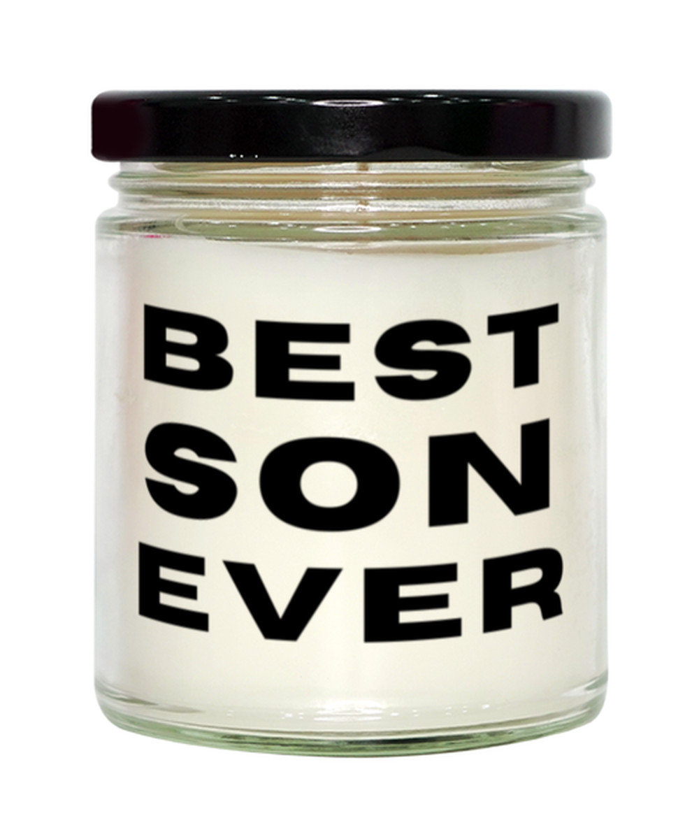 Best Son Ever Candle Gift for Son from Mother, Son Christmas Present, Funny Son Birthday Candle