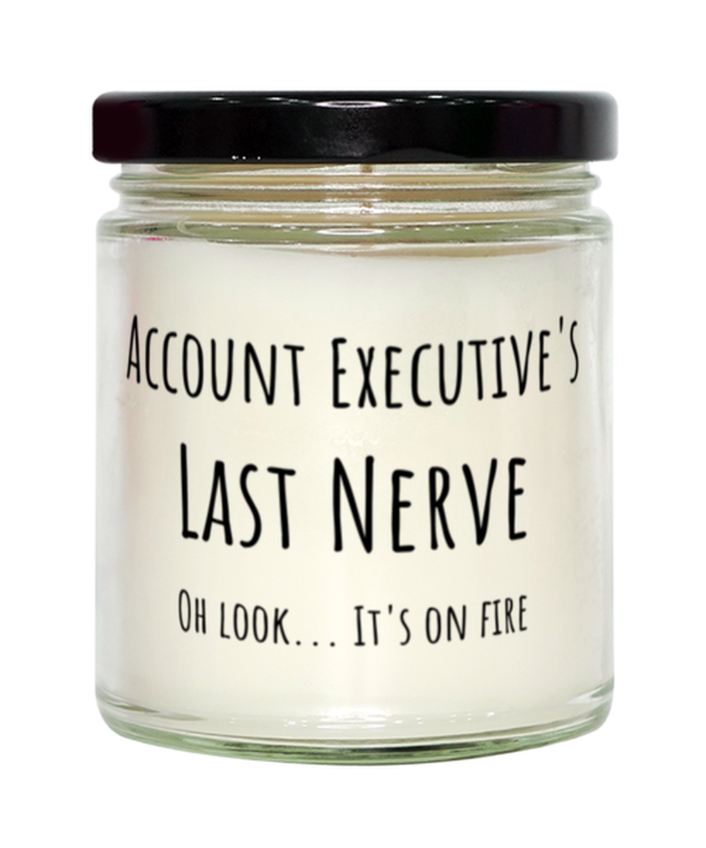 Funny Account Executives Last Nerve Candle Gift For Account Executive Birthday