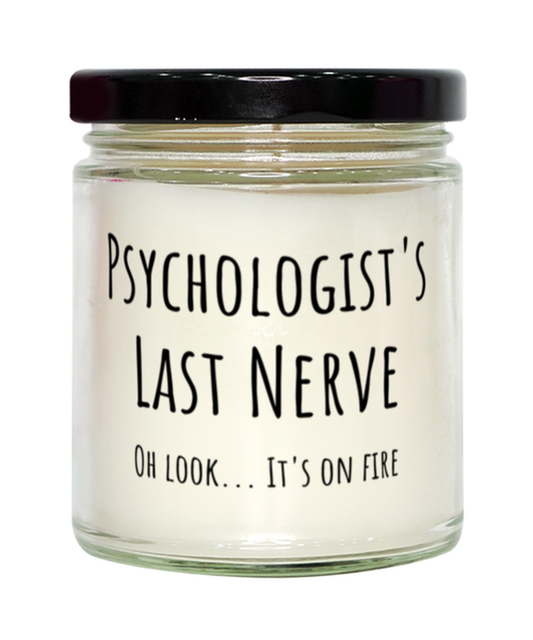Funny Psychologists Last Nerve Candle Gift For Psychologist Birthday