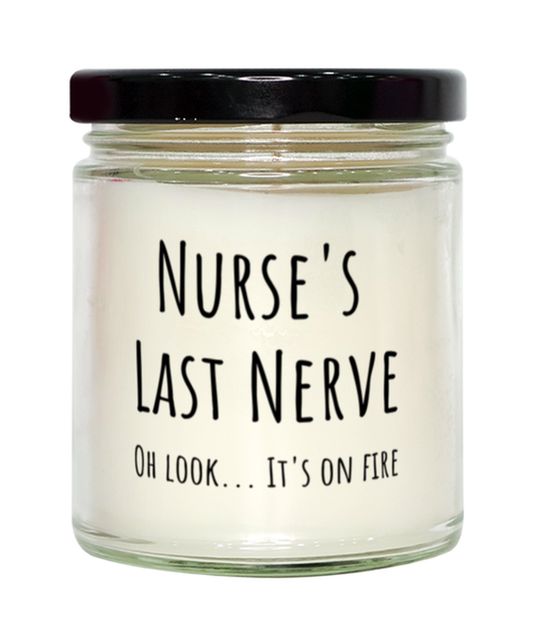 Funny Nurses Last Nerve Candle Gift For Nurse Birthday