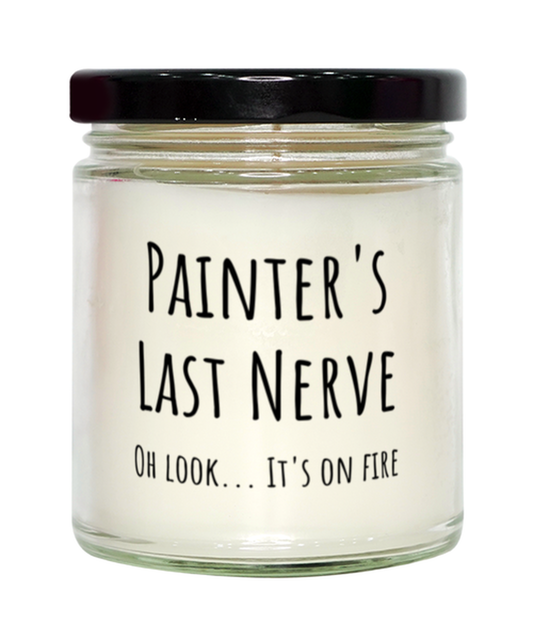 Funny Painters Last Nerve Candle Gift For Painter Birthday