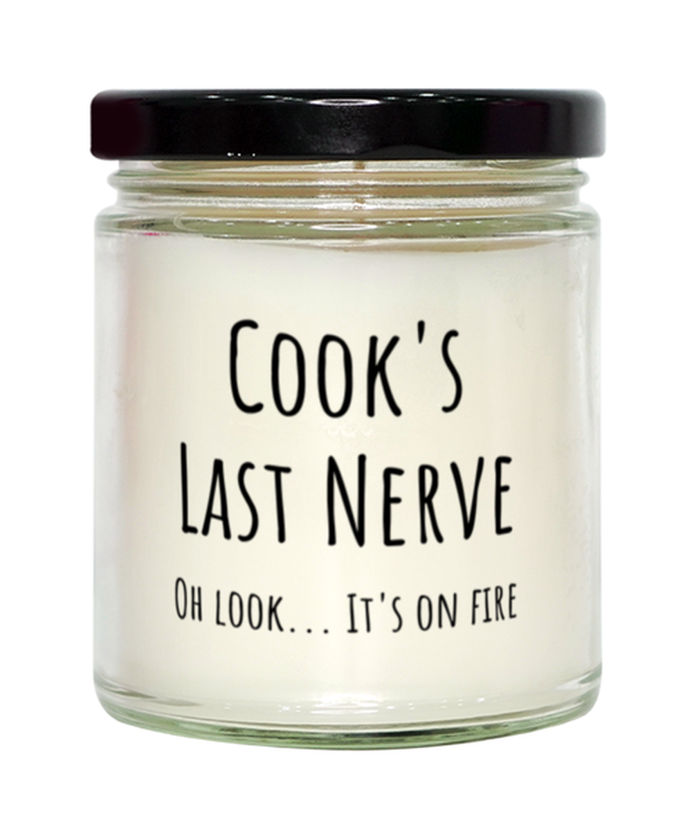 Funny Cooks Last Nerve Candle Gift For Cook Birthday